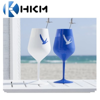 Blue/white grey goose vodka Plastic wine cup/whisky wine champagne glass